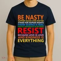 Love Is Love Kindness Is Everything Be Nasty Resist Protest T-Shirt thumb 3
