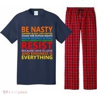Love Is Love Kindness Is Everything Be Nasty Resist Protest Pajama Set thumb 0