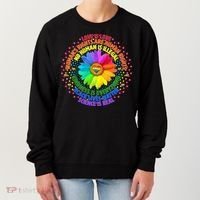 Love Is Love Rainbow Flower Unity Women's Sweatshirt thumb 0