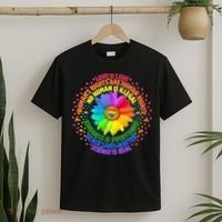 Love Is Love Rainbow Flower Unity T-Shirt thumb 2