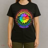 Love Is Love Rainbow Flower Unity T-Shirt thumb 4