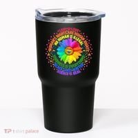 Love Is Love Rainbow Flower Unity Tumbler thumb 0
