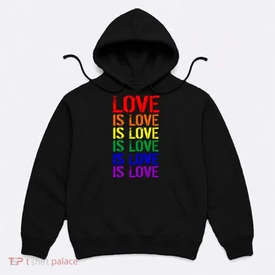 Love Is Love Rainbow Colors Hoodie