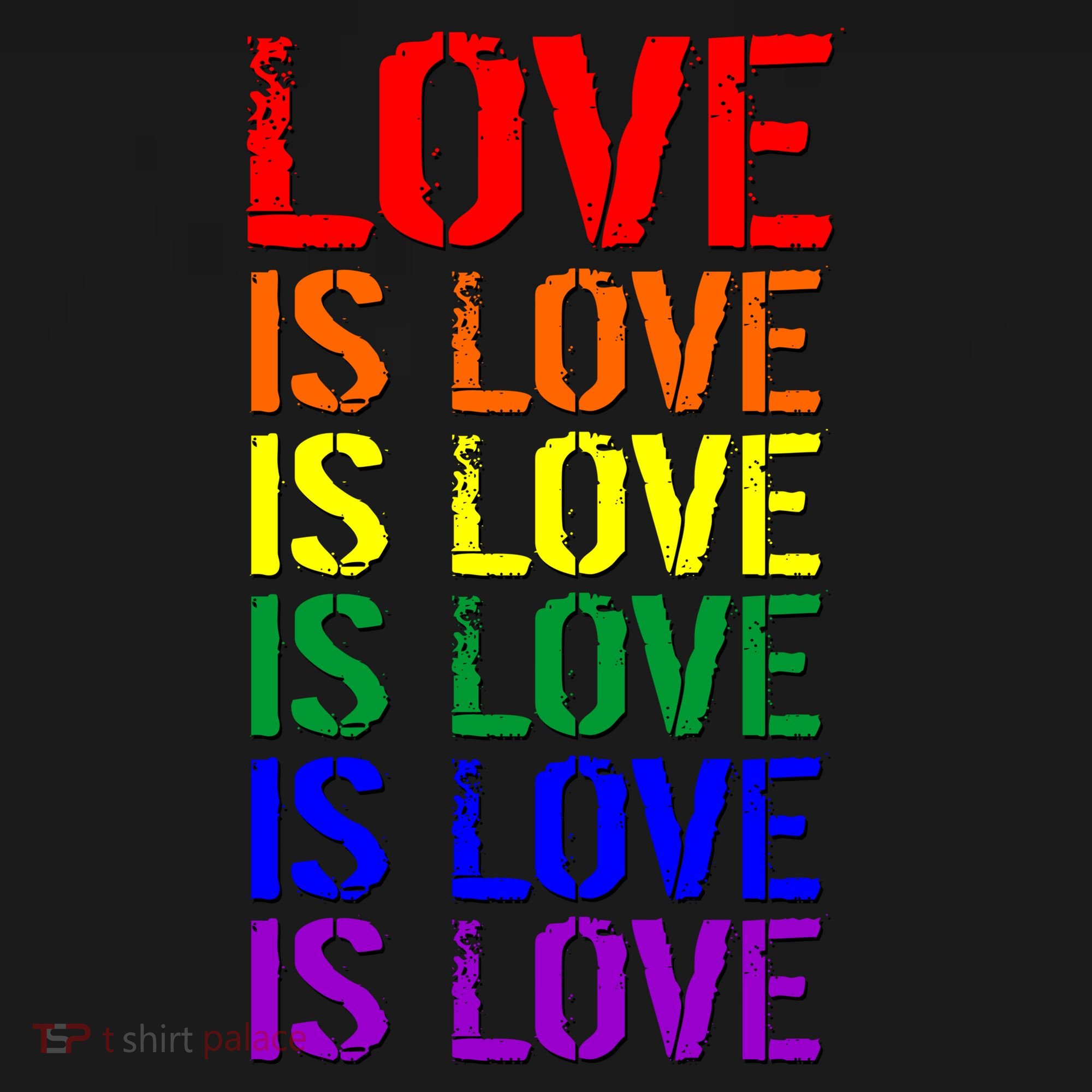 Love Is Love Rainbow Colors Hoodie