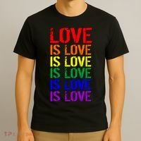 Love Is Love Rainbow Colors T-Shirt thumb 3