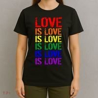 Love Is Love Rainbow Colors T-Shirt thumb 4