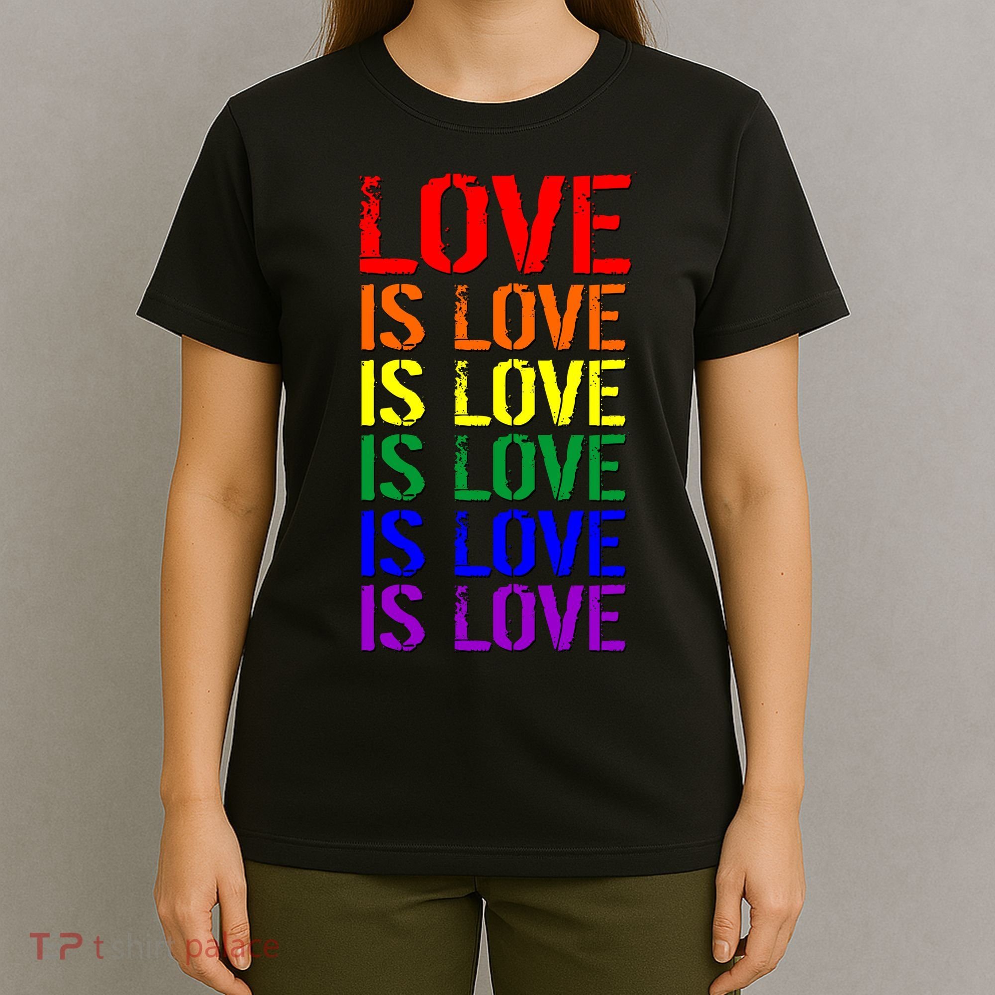 Love Is Love Rainbow Colors T-Shirt