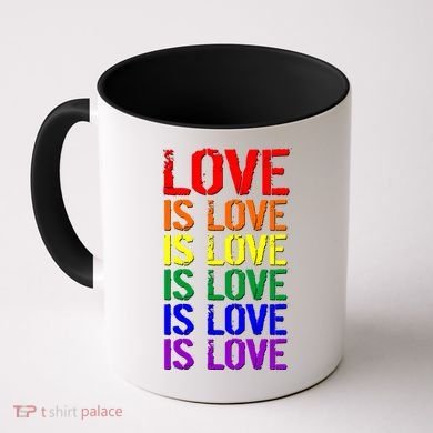 Love Is Love Rainbow Colors Coffee Mug