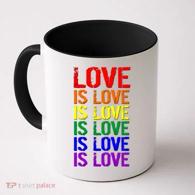 Love Is Love Rainbow Colors Coffee Mug