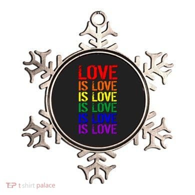 Love Is Love Rainbow Colors Ornament