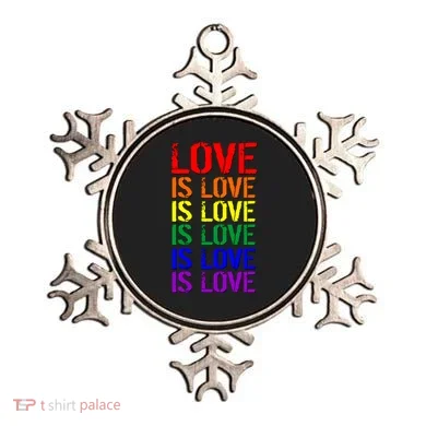 Love Is Love Rainbow Colors Ornament