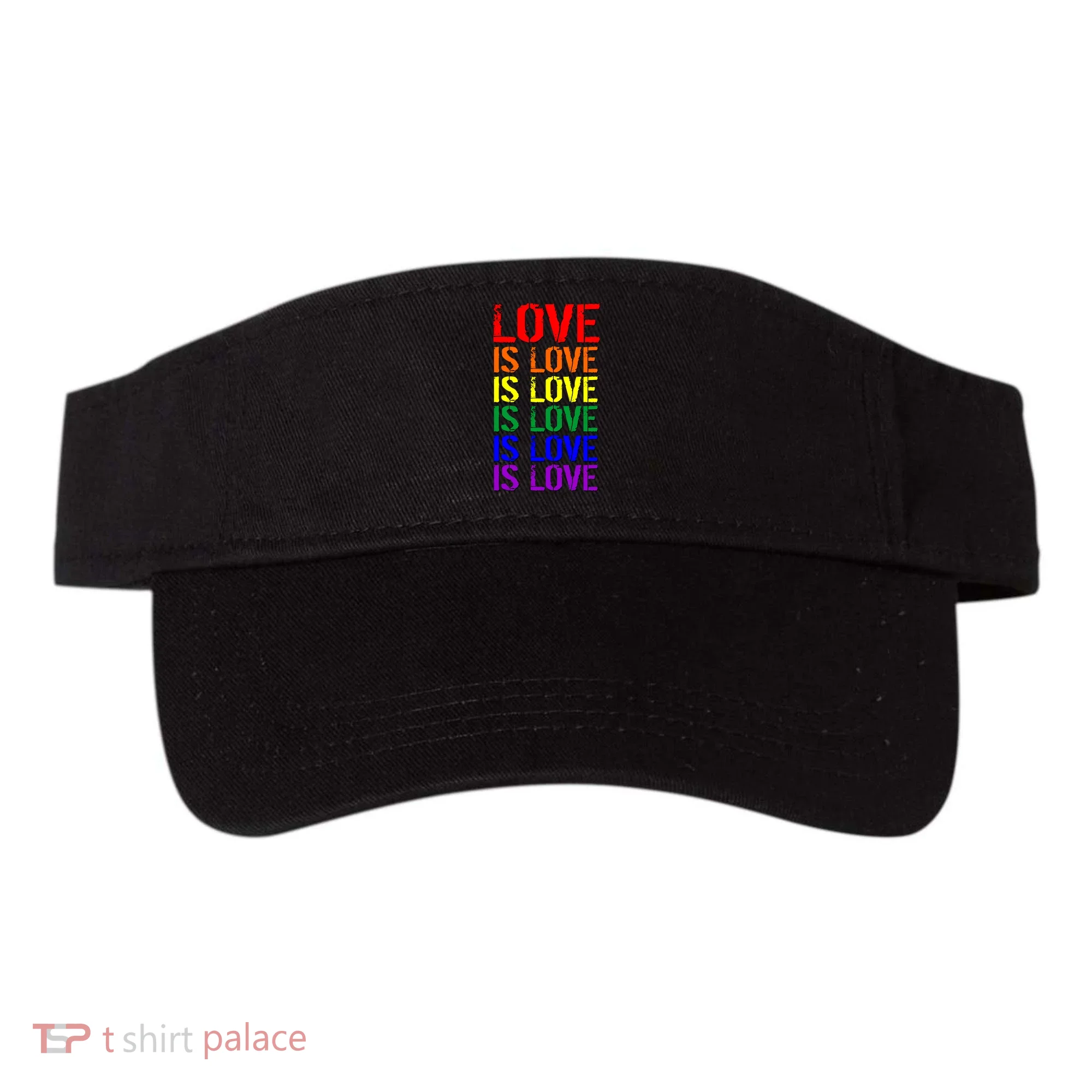 Love Is Love Rainbow Colors Visor