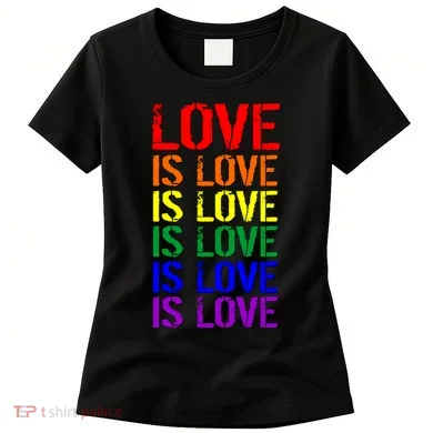 Love Is Love Rainbow Colors Women's T-Shirt