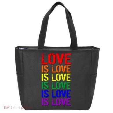 Love Is Love Rainbow Colors Tote Bag