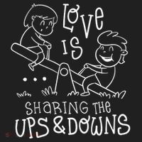Love Is Sharing The Ups And Downs Tumbler thumb 3