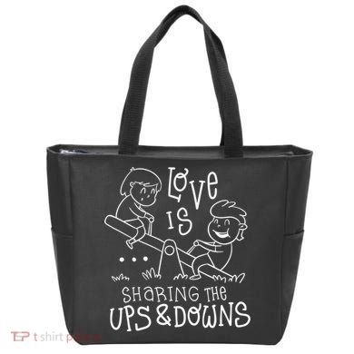 Love Is Sharing The Ups And Downs Tote Bag