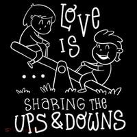 Love Is Sharing The Ups And Downs Tote Bag thumb 4