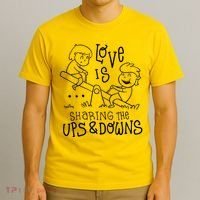Love Is Sharing The Ups And Downs T-Shirt thumb 3