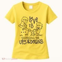 Love Is Sharing The Ups And Downs Women's T-Shirt thumb 0