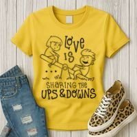 Love Is Sharing The Ups And Downs Women's T-Shirt thumb 3