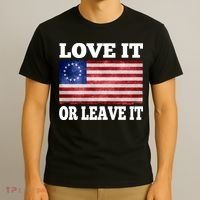 Love It Or Leave It Betsy Ross Flag T-Shirt thumb 3