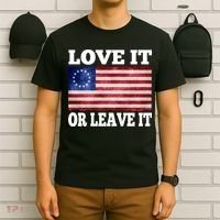 Love It Or Leave It Betsy Ross Flag T-Shirt thumb 6