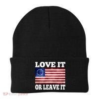 Love It Or Leave It Betsy Ross Flag Beanie thumb 0