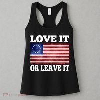 Love It Or Leave It Betsy Ross Flag Women's Tank Top thumb 3