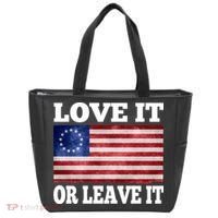Love It Or Leave It Betsy Ross Flag Tote Bag thumb 0