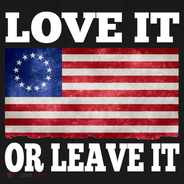 Love It Or Leave It Betsy Ross Flag Tote Bag