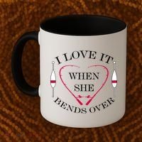 Love It When She Bends Over Funny Fishing Coffee Mug thumb 2