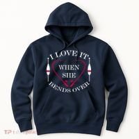 Love It When She Bends Over Funny Fishing Hoodie thumb 0