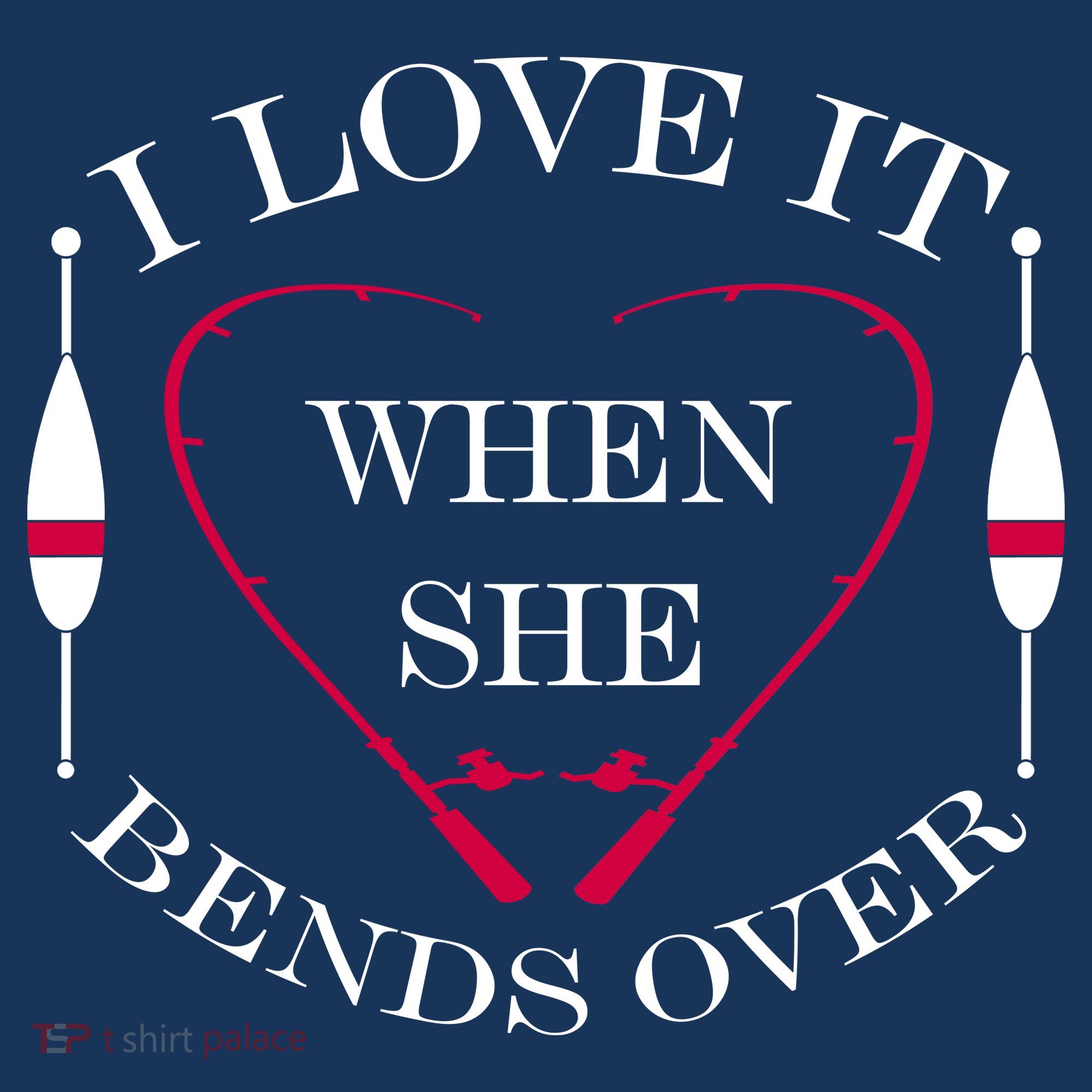 Love It When She Bends Over Funny Fishing Sweatshirt