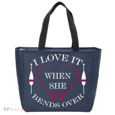 Love It When She Bends Over Funny Fishing Tote Bag
