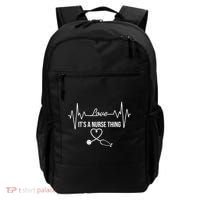 Love It's A Nurse Thing Stethoscop Heartbeat Heart Backpack thumb 0