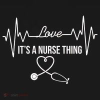 Love It's A Nurse Thing Stethoscop Heartbeat Heart Ornament thumb 1