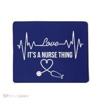 Love It's A Nurse Thing Stethoscop Heartbeat Heart Mousepad thumb 0