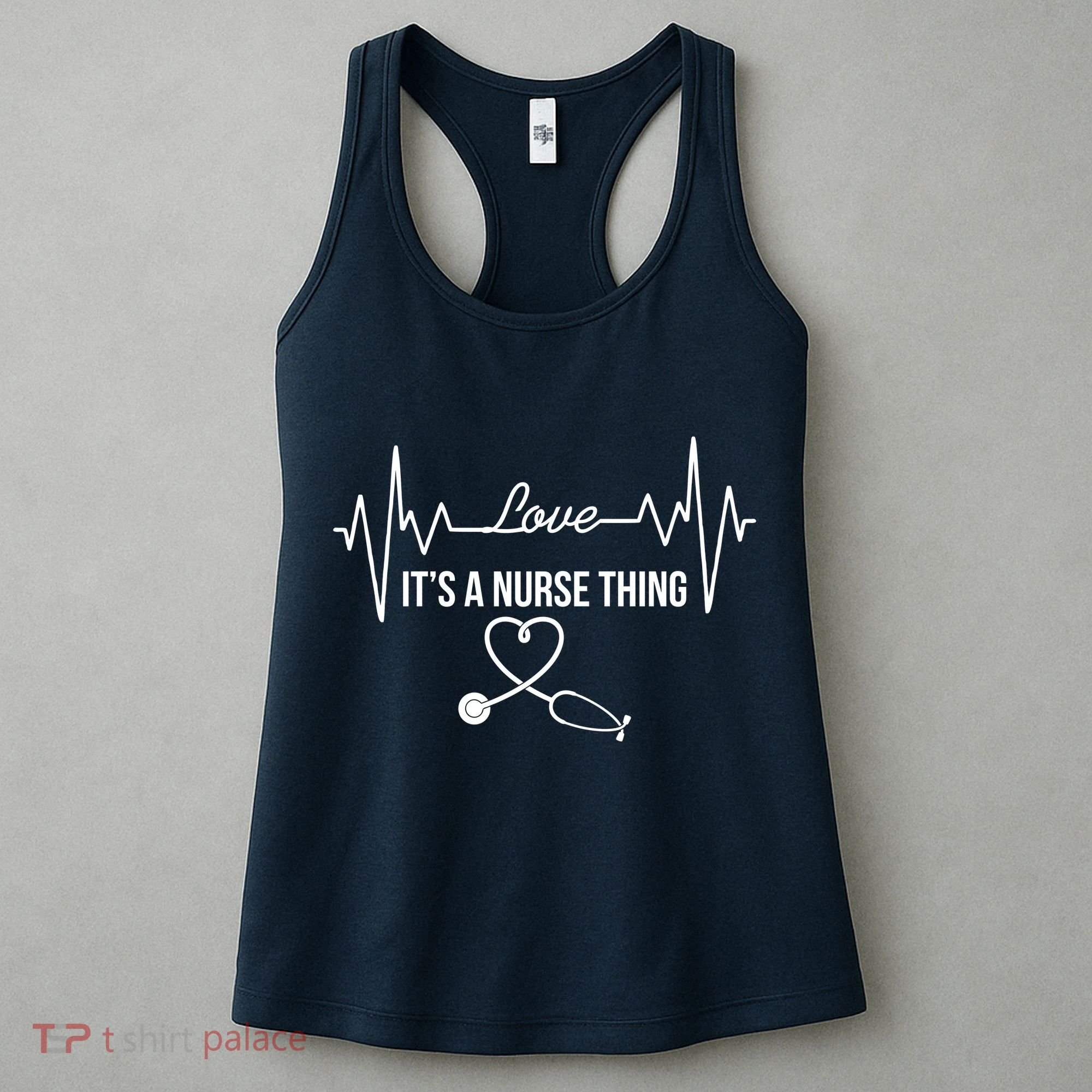 Love It's A Nurse Thing Stethoscop Heartbeat Heart Women's Tank Top