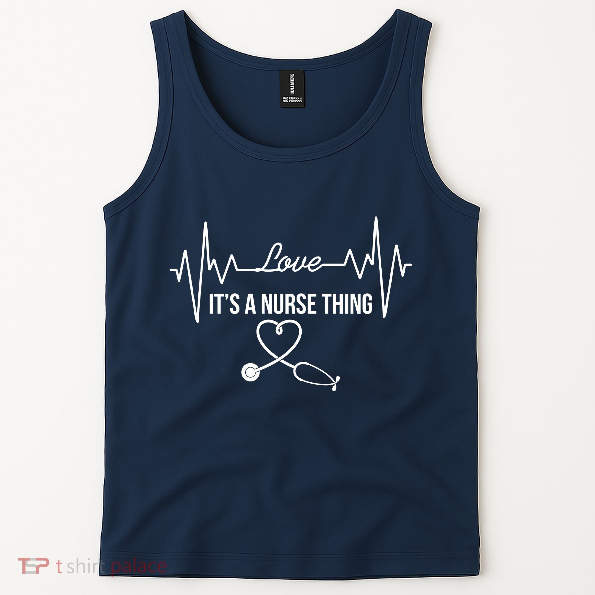 Love It's A Nurse Thing Stethoscop Heartbeat Heart Tank Top
