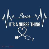 Love It's A Nurse Thing Stethoscop Heartbeat Heart Women's T-Shirt thumb 6
