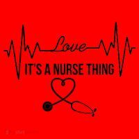 Love It's A Nurse Thing Stethoscop Heartbeat Heart Santa Hat thumb 1