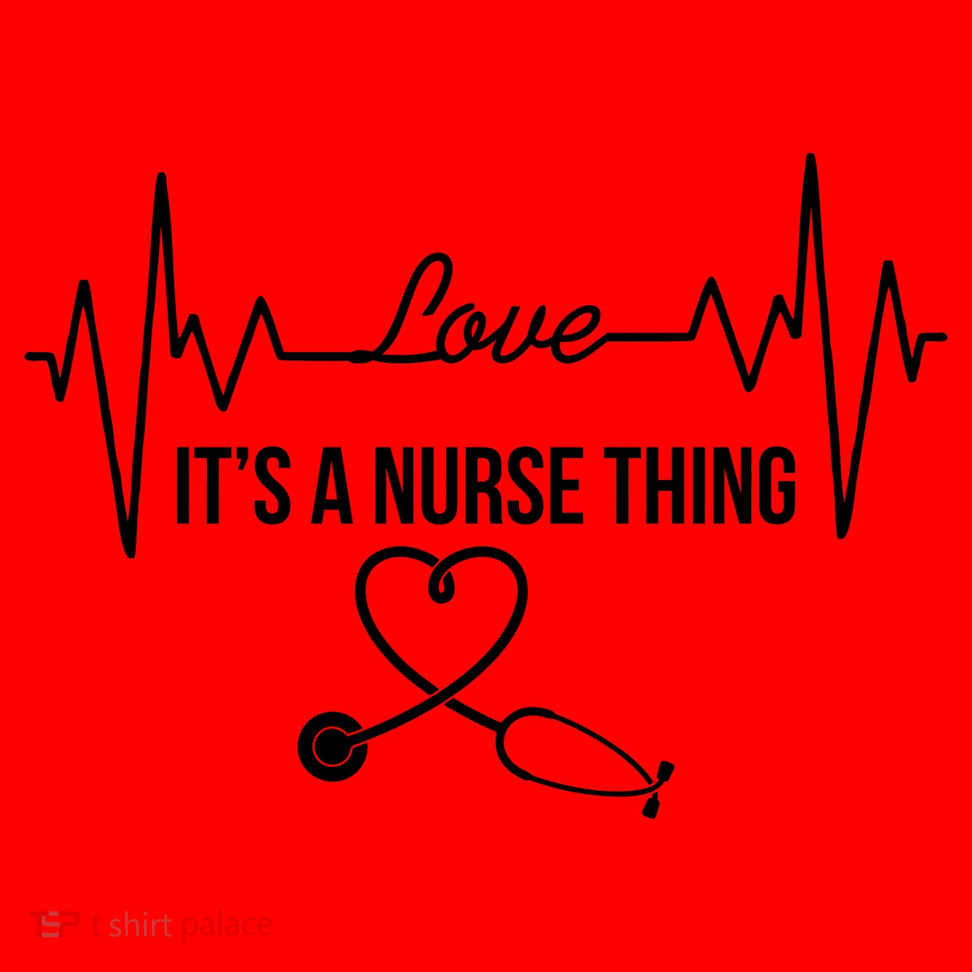Love It's A Nurse Thing Stethoscop Heartbeat Heart Santa Hat
