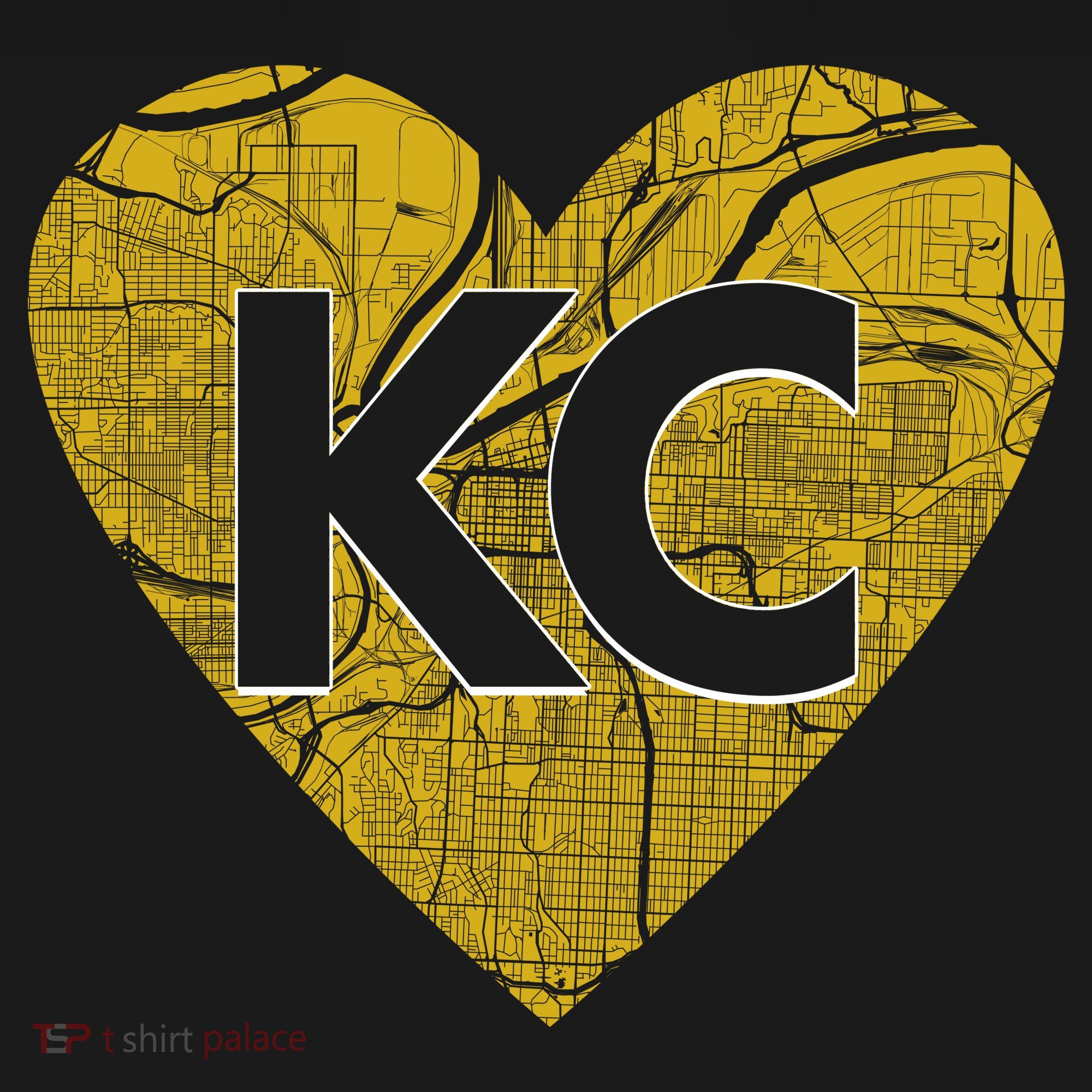 Love Kansas City Football Fan City Map Women's Hoodie