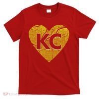 Love Kansas City Football Fan City Map T-Shirt thumb 0