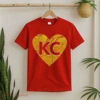 Love Kansas City Football Fan City Map T-Shirt thumb 2