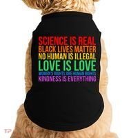 Love Kindness Science Black Lives LGBT Equality Doggie Tank thumb 0
