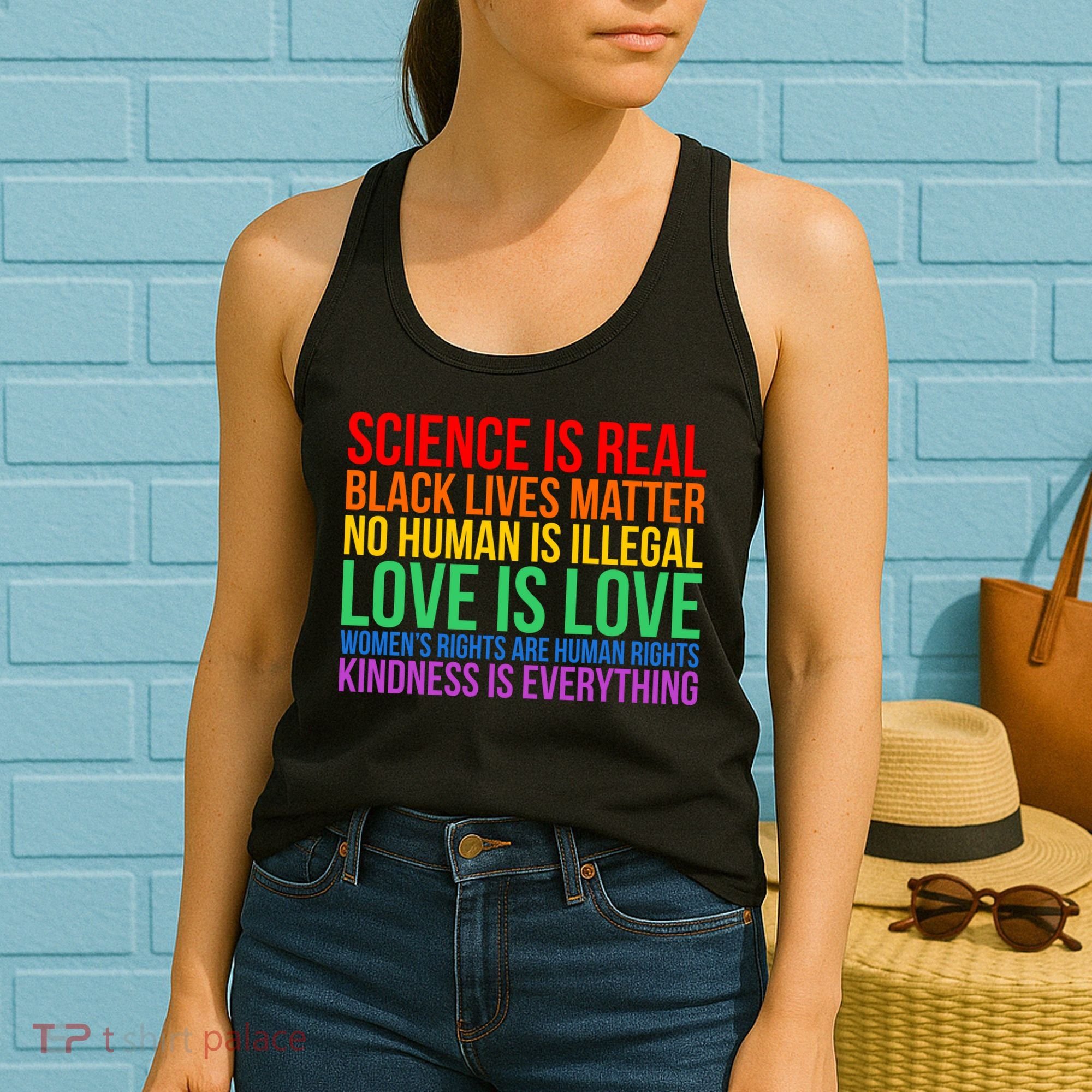 Love Kindness Science Black Lives LGBT Equality Women's Tank Top