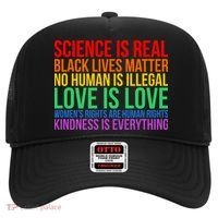 Love Kindness Science Black Lives LGBT Equality Hat thumb 0