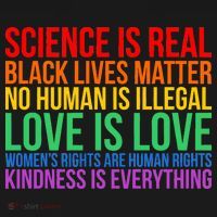 Love Kindness Science Black Lives LGBT Equality Women's Long Sleeve Shirt thumb 2