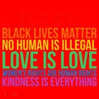 Love Kindness Science Black Lives LGBT Equality Santa Hat thumb 1